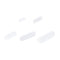 MECCANIXITY Magnetic Stirrer Mixer Stir Bar Rod 5/10/15/20/25mm PTFE Coating Magnet White for Laboratory, 5Pcs