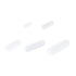 MECCANIXITY Magnetic Stirrer Mixer Stir Bar Rod 5/10/15/20/25mm PTFE Coating Magnet White for Laboratory, 5Pcs