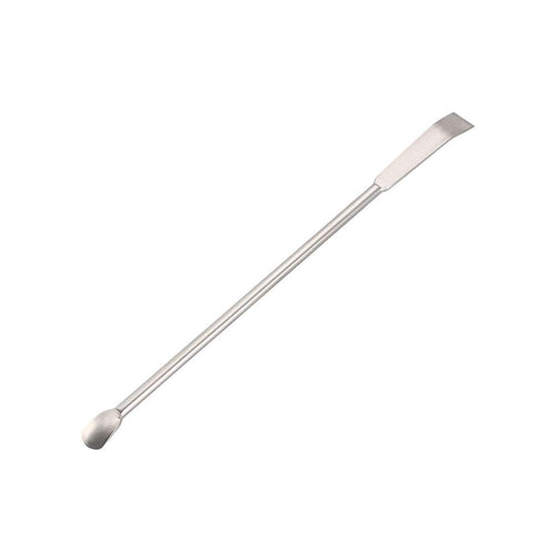 uxcell 2Pcs Micro Lab Sampling Reagent Spoon - 304 Stainless Steel 2 in 1 Double Head Mixing Spatula 125mm