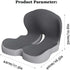 LITALARM Orthopedic Cushion,Back and Seat Cushion for Back Pressure Relief, Ergonomic Non Slip Memory Foam Seat Skin