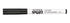 School Smart Dry Erase Pen Style Marker, Fine Tip, Black, Pack of 12 - BY1076-12BLACK