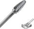 SF-5L6 Tungsten Carbide Burr - 6” Long Double Cut File, 1/2” Cutter Dia, 1/4" Shank, Tree Shape