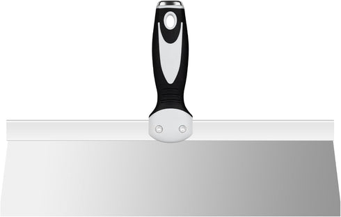Mister Rui 14" Drywall Taping Knife, Stainless Steel, Ergonomic Handle, Plastering Spatula Tools for Joint Taping