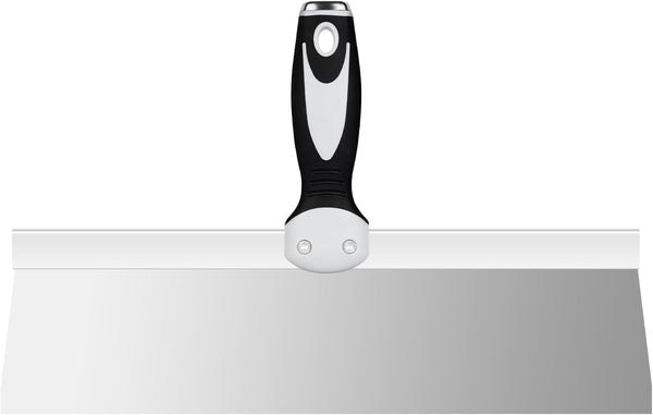 Mister Rui 14" Drywall Taping Knife, Stainless Steel, Ergonomic Handle, Plastering Spatula Tools for Joint Taping