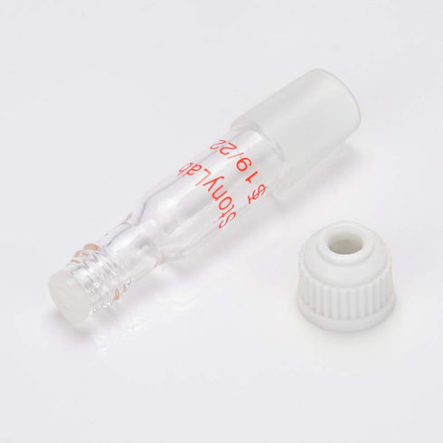 StonyLab Thermometer Inlet Adapter with 19/22 Inner Joint, 80mm Height for Distillation Apparatus