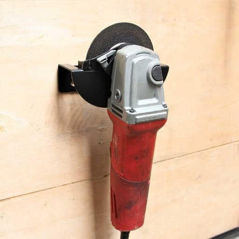 (Pack of 2) Black Wall Mount Bracket for 5inch Angle Grinder Holder Tool