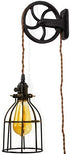 6.75 Inch Rustic State Halat Cast Iron Vintage Industrial Wheel Farmhouse Wall Mount Pulley Diameter for Custom Make