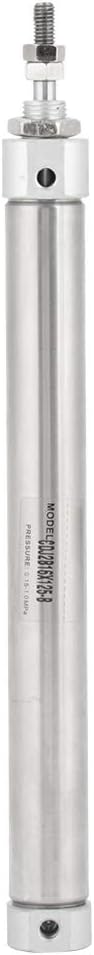 CDJ2D16-125B Pneumatic Slim Air Cylinder, Double Acting Single Rod, 16mm Bore, 125mm Stroke