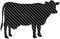 Southern Decalz Dairy Cow Bovine - Vinyl Decal Sticker - 5.75" x 3.75" -