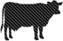 Southern Decalz Dairy Cow Bovine - Vinyl Decal Sticker - 5.75" x 3.75" -