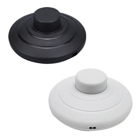 RecDec 2 Pack Floor Lamp Foot Switch Replacement Black and White Foot Pedal