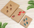 Retro Leaves PU Leather Cover Loose Leaf Blank Writing Journal, Coffee, A7 (5 inch) Diary Gift