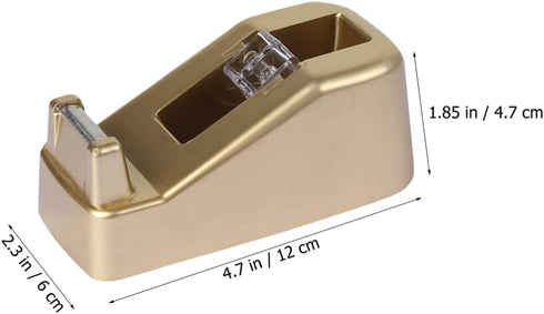 Desktop Tape Dispenser Adhesive Tape Roll Holder with Nonskid Base Washi Sticker Cutter for Wrapping Shipping Masking Sealing Packing Tape Office Home Supplies Golden by Operitacx