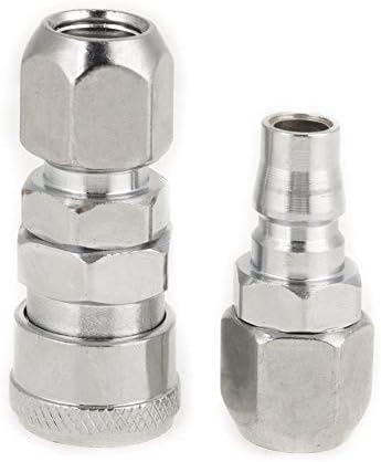 8pcs BSP 1/2" Air Hose Coupler Quick Connector Set for Pneumatic Plug Socket