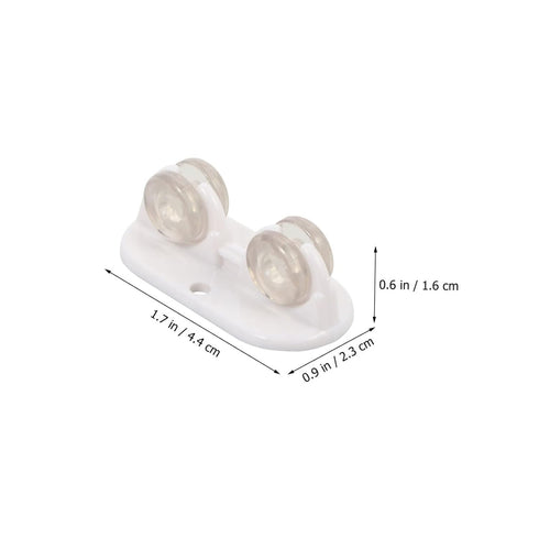 8pcs Self-Adhesive Storage Box Wheels Practical Sticky Casters for Bedside Tables Cabinets Suitcases and Trash Cans