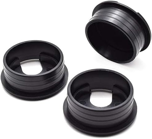Black 1-3/8 Inch Desk Grommet Set, Cable Hole Cover & Wire Organizer for Desk Cord Management, 3Pcs