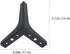 17cm PRETYZOOM Metal Furniture Support Feet Sofa Cabinet Legs, Matte Black Tripod Design, Height, Replacement Legs