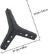 17cm Kisangel Matte Black Metal Sofa Legs and Cabinet Support Feet Furniture Replacement Legs for Tv Stand, Coffee