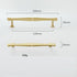 SANCHAKOU 2 Pack 160 128 30Mm Cabinet Door Knobs Chinese Brass Two Hole Bedside Cabinet Shoe Cabinet Drawer Handle * *