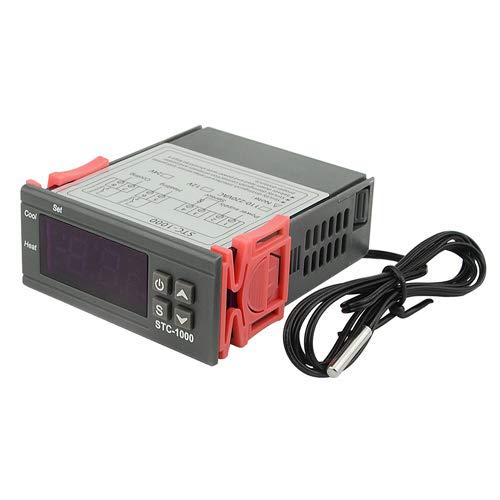 XINGYHENG STC-1000 DC 12V 10A Digital Display Temperature Controller, Thermostat with Relay Output and Sensors