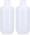 1000ml/2 Pcs HDPE Narrow Mouth Round Container, Leak Proof Plastic Lab Chemical Reagent Bottles, Water Sample Bottles