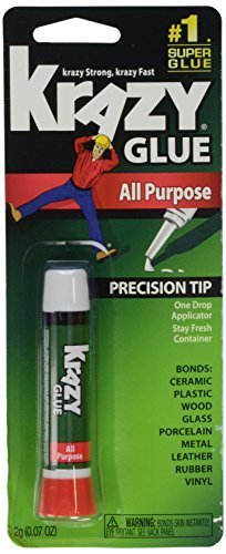 Krazy Glue KG585 Instant Purpose Tube, 0.07-Ounce Clear, Pack of 12