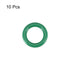 uxcell Fluorine Rubber O-Rings, 11mm OD 7mm ID 2mm Width FKM Seal Gasket for Machinery Plumbing, Green, Pack of 10