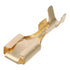 Copper Wire Terminal Gold Electrical Female Connector, Stamping Non Insulated Brass Crimp Connector Hardware Parts