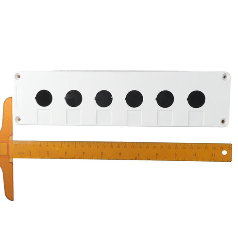 22mm 6 Button Switch Box ABS Easy to use Aperture Control Station Box Durable Holes Indicator Box
