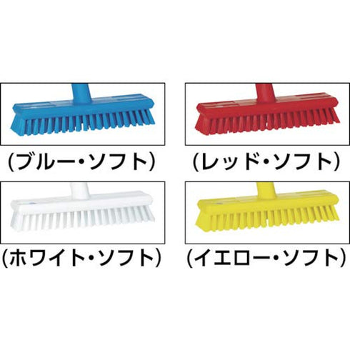 70416 Scrub,Waterfed,Stiff,11",PP/PBT,Yellow Vikan Deck