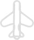 Paper Clip Holder for Desk, 100 Pieces Cute Paper Clips, Anti Slip Light Durable White Plane Shape Fancy Paperclips for