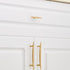 SANCHAKOU 2 Pack Brass Cabinet Knobs Drawer Wardrobe Cabinet Furniture Shoe Cabinet Bedside Table Brass Gold Handle