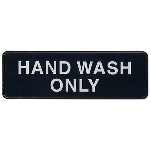 Hand Wash Only Sign