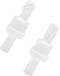 2Pcs Check Valve 1/2" Plastic Barb Hose, One Way Inline Check Valve for Fuel, Gas, Liquid, Air
