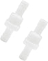 2Pcs Check Valve 1/2" Plastic Barb Hose, One Way Inline Check Valve for Fuel, Gas, Liquid, Air