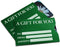 Gift Card Sleeve, Green Basic, 100 Pack
