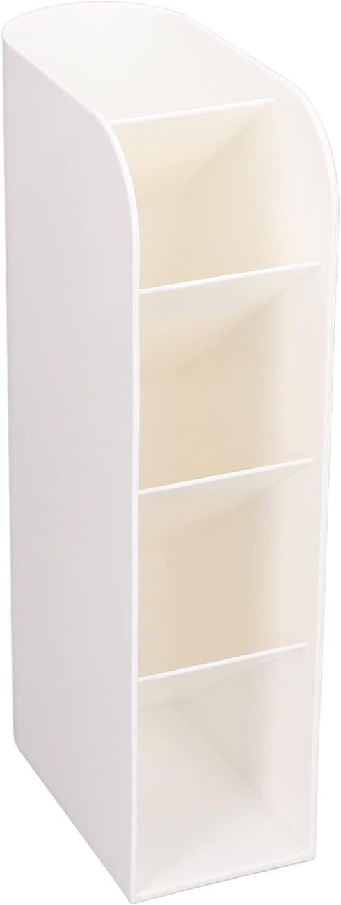 Zerodis Vertical Pen Organizer - White Desk Organizer Pen Holder for Office, School, Home & Art Supplies