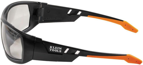 Klein Tools 60537 Safety Glasses, Professional Protective Eyewear with Full Frame, Scratch Resistant and Anti-Fog