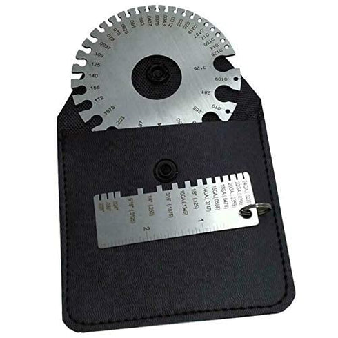 ZeeDix 4 Pcs Stainless Steel Metal Sheets Welding Thickness Gauge - Wire Gauge Measurement Tool