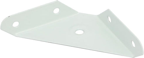 Aexit 99mmx60mmx18mm Metal Triangular Shelf Brackets & Supports Flange Corner Brace Angle Bracket Brackets White