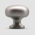 YAGU 5 Pack Round Cabinet Knobs - Brushed Silver Kitchen Drawer Knob, Satin Nickel Dresser Pulls for Bathroom