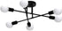 Fixtures,6-Lights MEIXISUE Black Modern Sputnik Chandelier Ceiling Light Industrial Metal Semi Flush Mount Ceiling