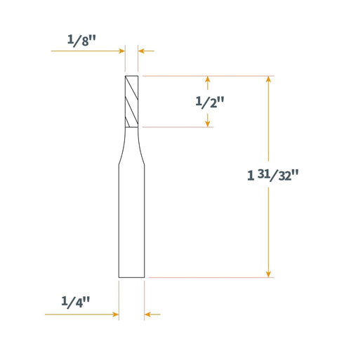 POWERTEC 72028 Router Bits Solid Brass Inlay Kit, Includes 2-pc 1/8 Spiral Router Bit, Universal Bushing