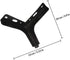 10cm Luxshiny Matte Black Metal Furniture Support Feet Sofa Leg Cabinet Leg for Tv Stand and Bathroom Cabinet