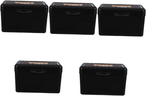 VILLCASE 5pcs Portable Index Card Holder and Organizer Box for Business Cards
