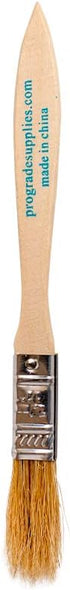 Pro Grade Chip Paint Brushes, 24 Ea 1/2 Inch Light Brown Chip Paint Brush