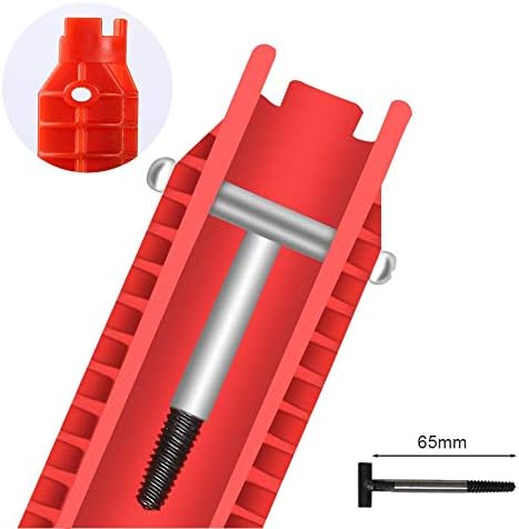 TenVirtues 8-in-1 Faucet and Sink Installer Tool, Waste Pipe Extractor & 3 Replaceable Heads for Plumbing