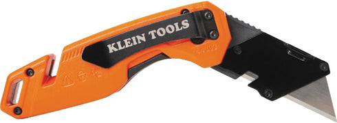 Klein Tools 44303 FLICKBLADE Folding Utility Knife, Blade Storage, Compact with Side Release Button