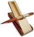 Luxury Wooden Ballpoint Pen Gift Set with Business Case Display, Nice Writing Pen with Gel Ink Refills