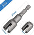6 Pcs Wing Nut Drill Bit Set, Hurricane Wingnut Driver Socket Wrenches Tool Set, 1/4 Inch Hex Shank